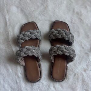 Madden Girl Silver Braided Sandals